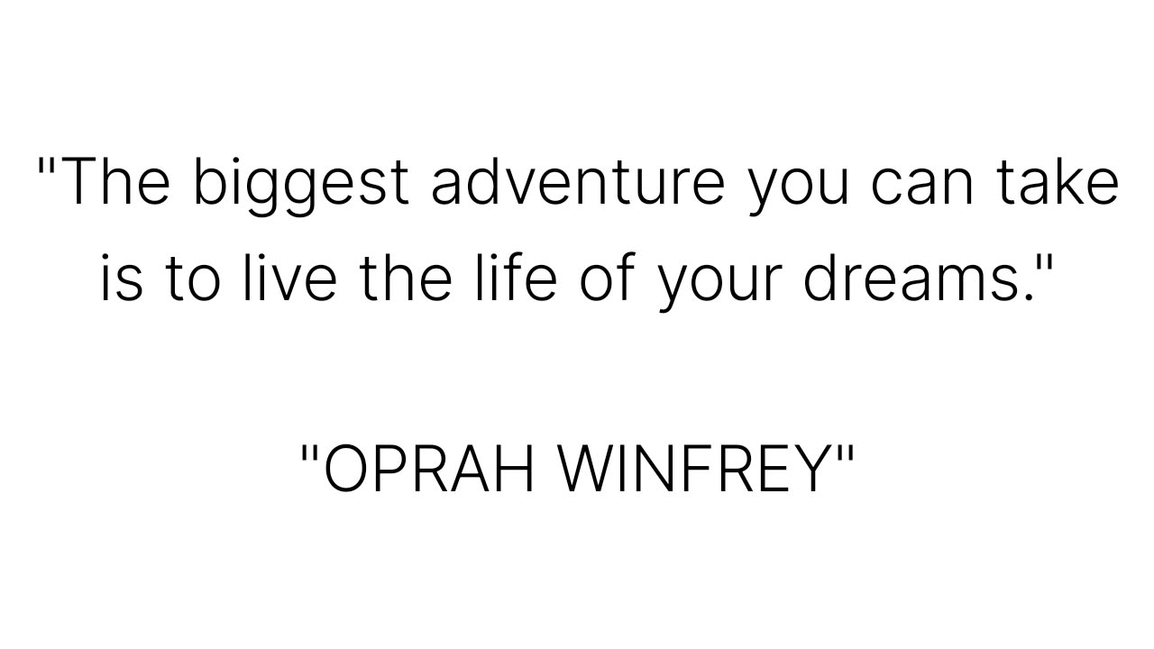 Thought by oprah winfrey