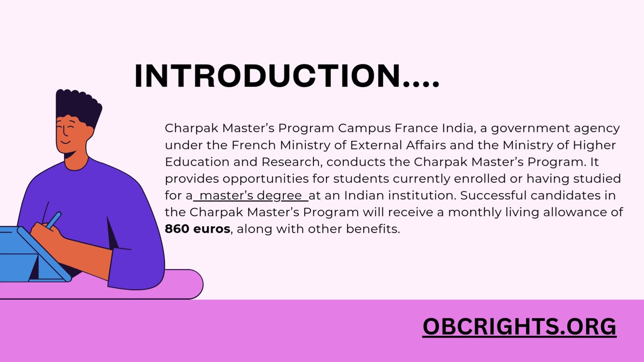 How to get Charpak Master's Program hor higher education