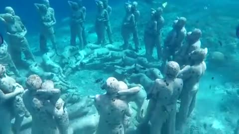 gili underwater sculpture, terawangan lombok