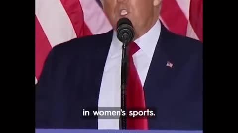 Donald Trump says if he’s president, he will “not let men participate in women’s sports”