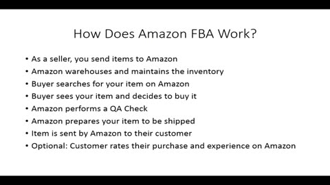 How Does Amazon FBA Work