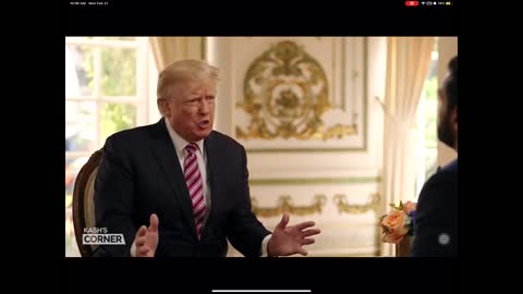 President Trump says the other part is China is taking over Bagram.