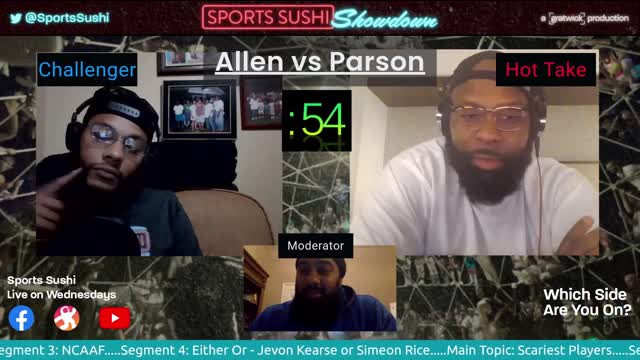 Sports Sushi Showdown: Josh Allen or Micah Parson( to start a franchise)