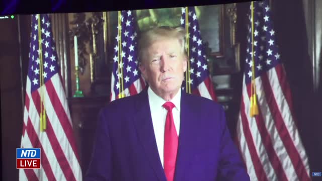 Trump responds to Elon Musk's poll asking if he should be allowed back on Twitter.