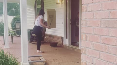 Brother Faints From Sister's Surprise