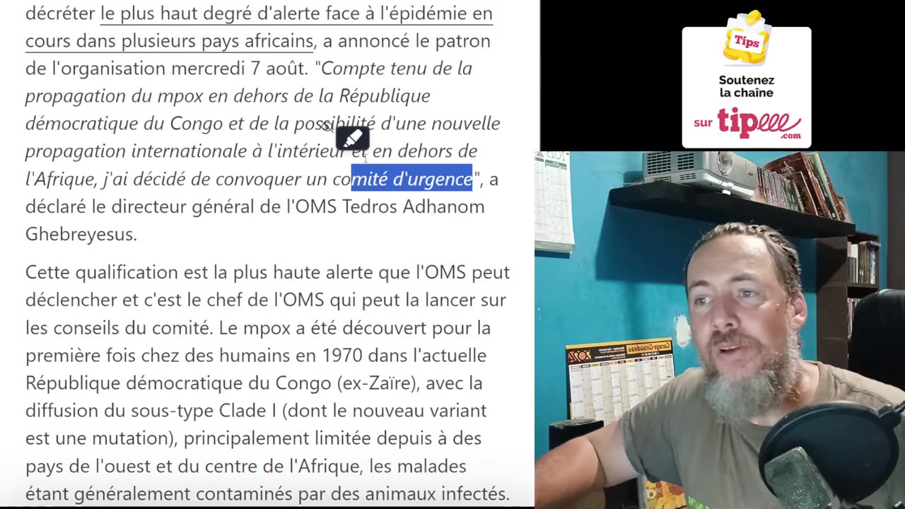 LA VARIOLE DU SINGE ! LA PANDEMIE DE LA RENTRÉE PREVU PAR L'OMS (1)