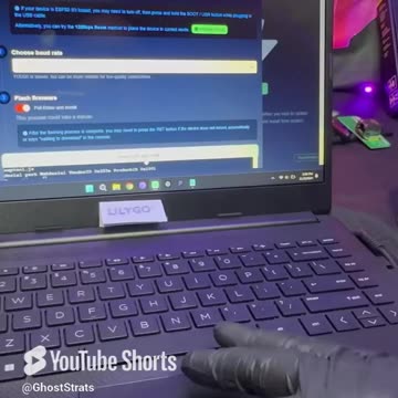 Flashing Meshtastic on T-Watch S3! #cybersecurity #meshtastic #lilygo #offgrid #tech #shorts (1)