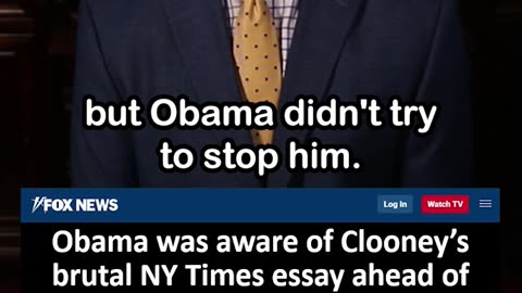 Obama Aware of Clooney's NY Times Essay about Biden Ahead of Time, Didn't Object