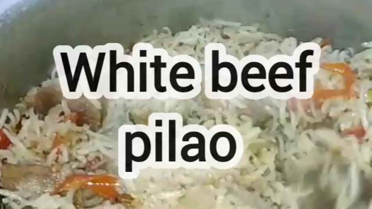 White beef pilao