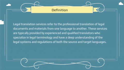 What is the Role of legal translation services?