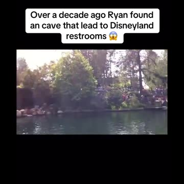 There's a CAVE that lead to Disneyland restrooms🤡