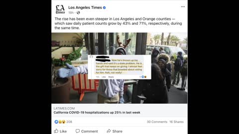 Los Angeles Times Facebook Comments-12/29/21