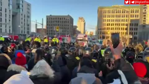 Tensions Are High in Ottawa as the Police Are in a Stand Off With the People