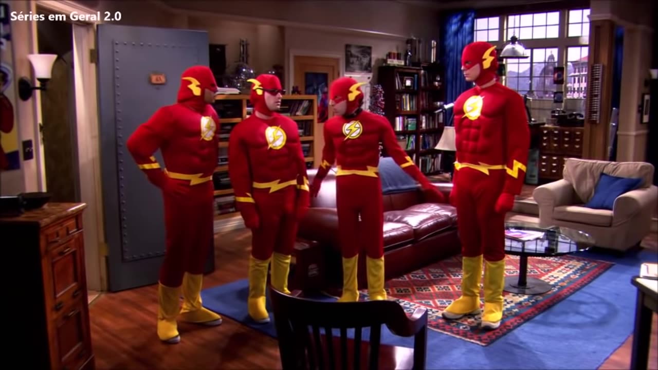 Big Bang A Teoria Os meninos fantasiados de Flash Dublado T01E06