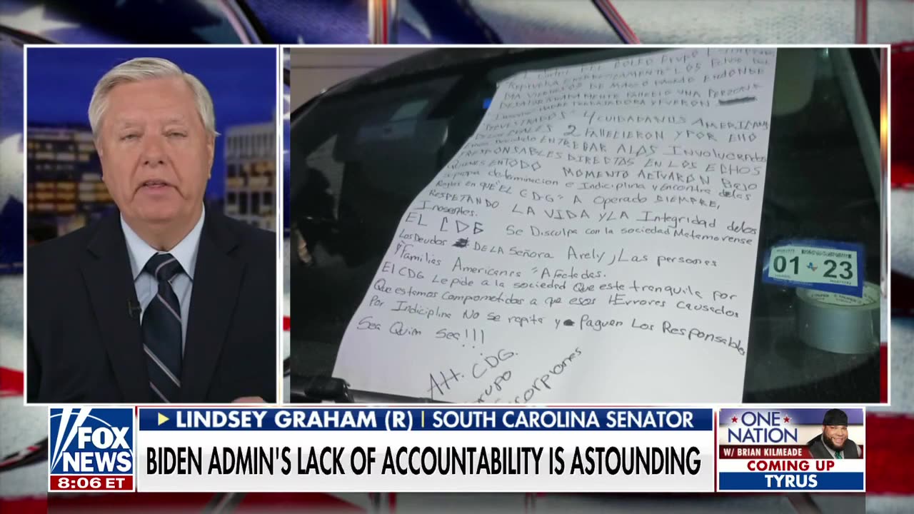 Lindsey Graham: Biden is 'pathetically weak' on this issue