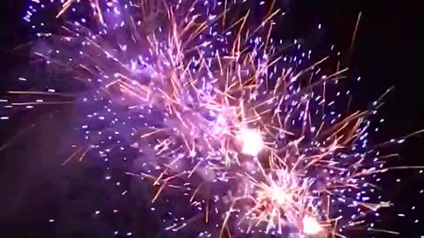 AMAZING FIREWORK ON SEA