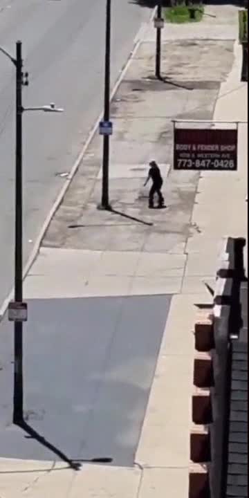 Fool that threw stones at cars in traffic gets ran over by a car