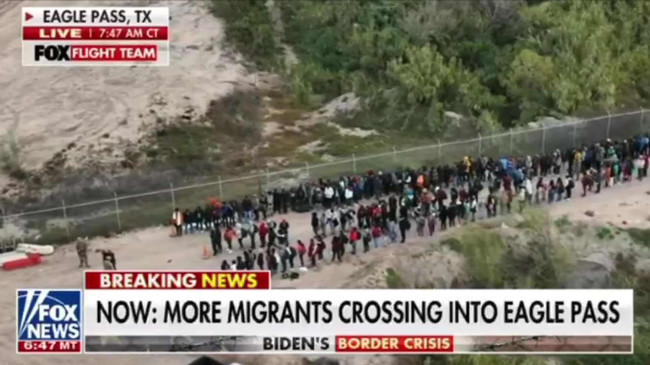 Organized Invasion At Eagle Pass Texas