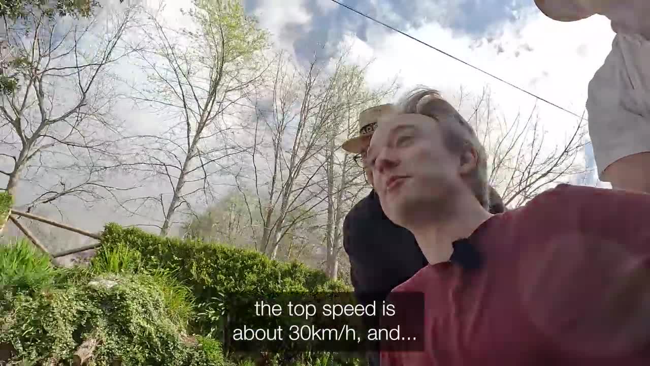 Downhill, on a couch, on public roads.