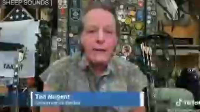 Ted Nugent was given the opportunity to address all the "vaccinated people" on TV