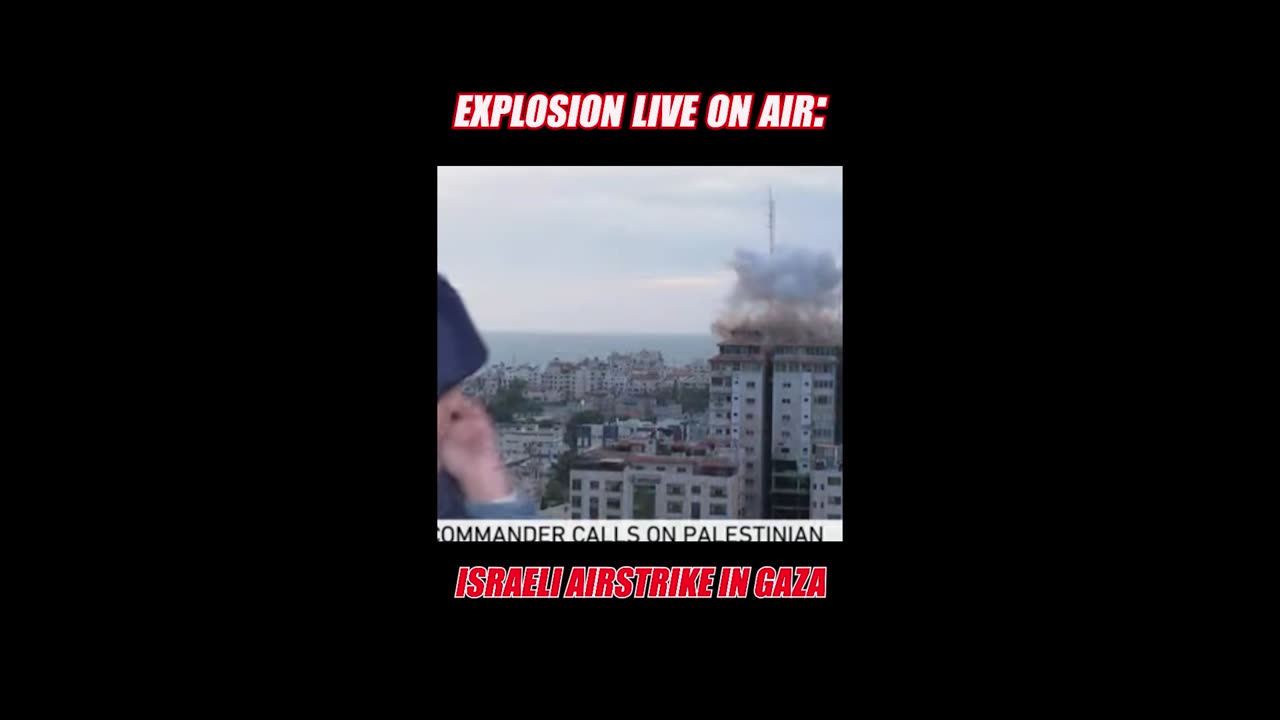 EXPLOSION LIVE ON AIR: Israeli Airstrike on Gaza