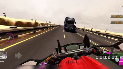 Heavy bike racing on highway Racing Limit