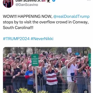 President Trump in Conway, South Carolina 10 Feb 2024