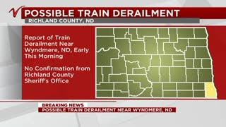 Train derailment in ND