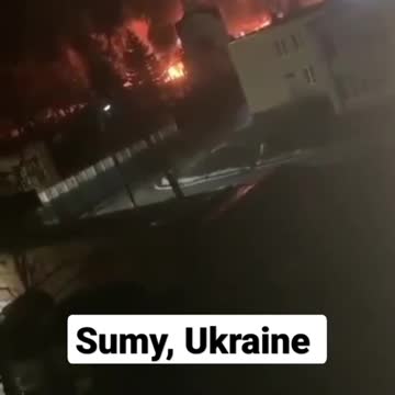 Sumy, Ukraine following Russian MLRS Bombardment