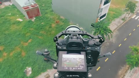 Camera attached to fpv drone footage 😚🎮🛸