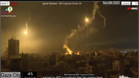 Incredible footage right now in Gaza