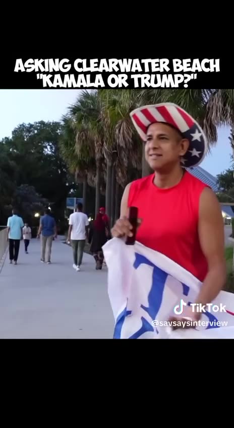 Asking Clearwater beach - Kamala or Trump?