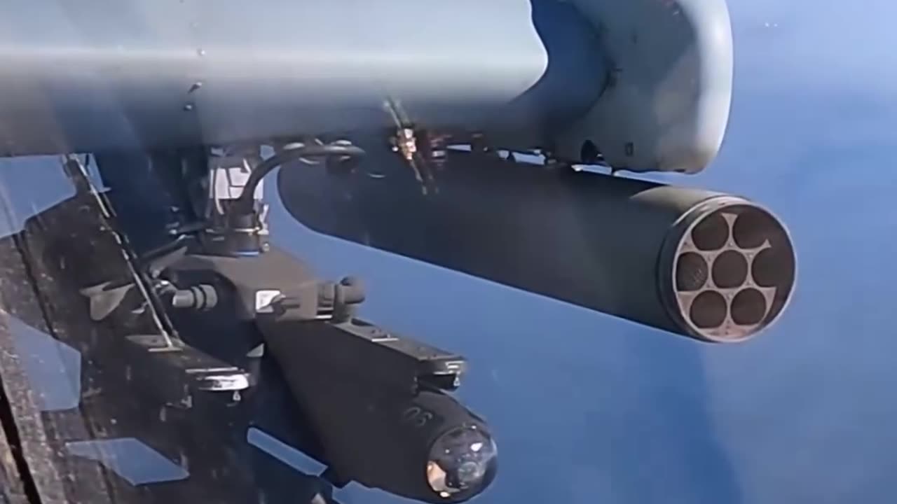 US Helicopter Firing a Hellfire Missile