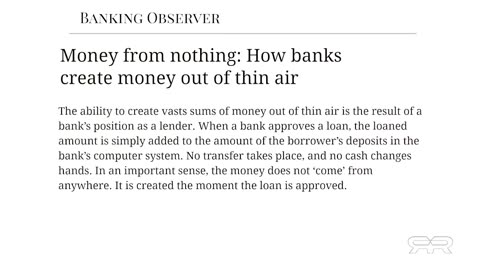 How The Banks Work And Why They Are Collapsing