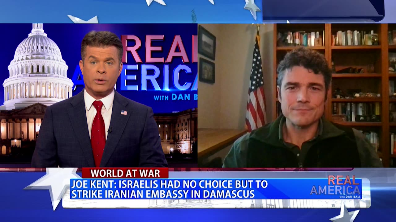 REAL AMERICA - Dan Ball W/ Joe Kent, Biden's Weak Response To Iran Attack, 4/15/24