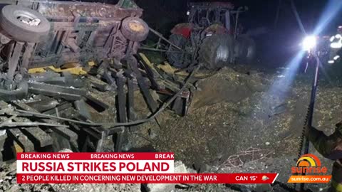 Russian missiles strike Poland in a concerning new development in the war in Ukraine Sunrise