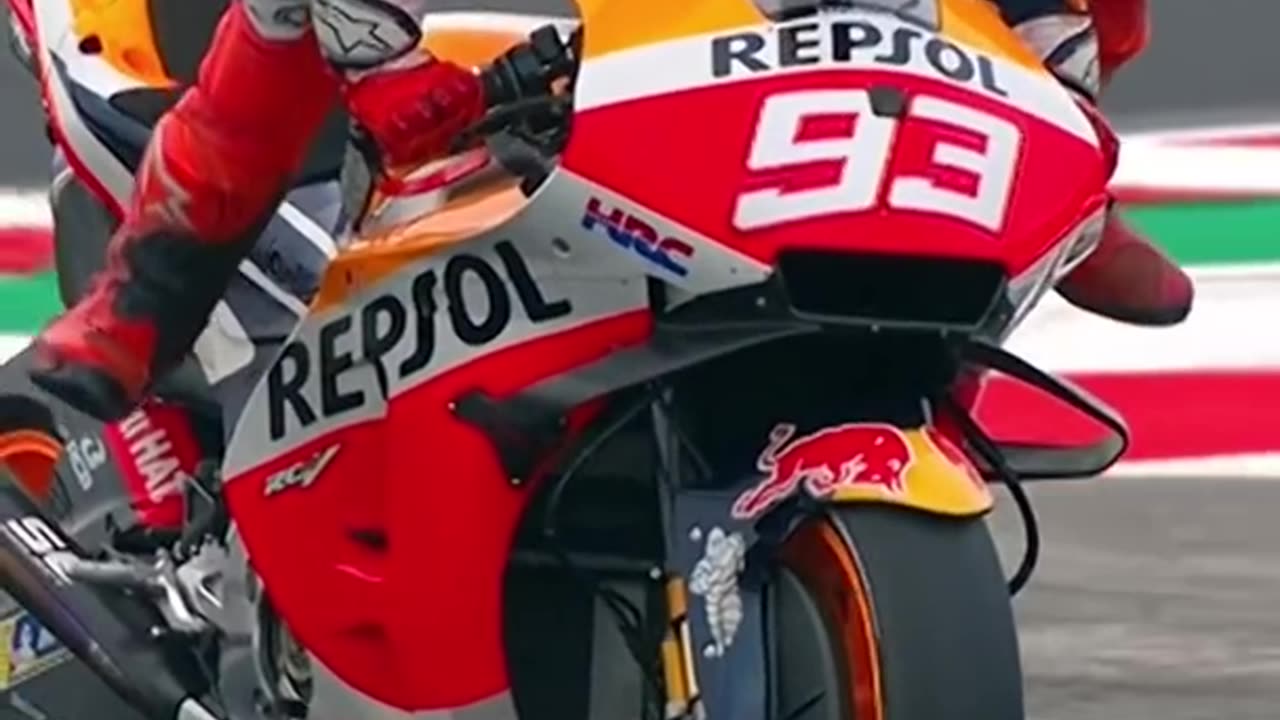 Incredible save . None other than marc marquez