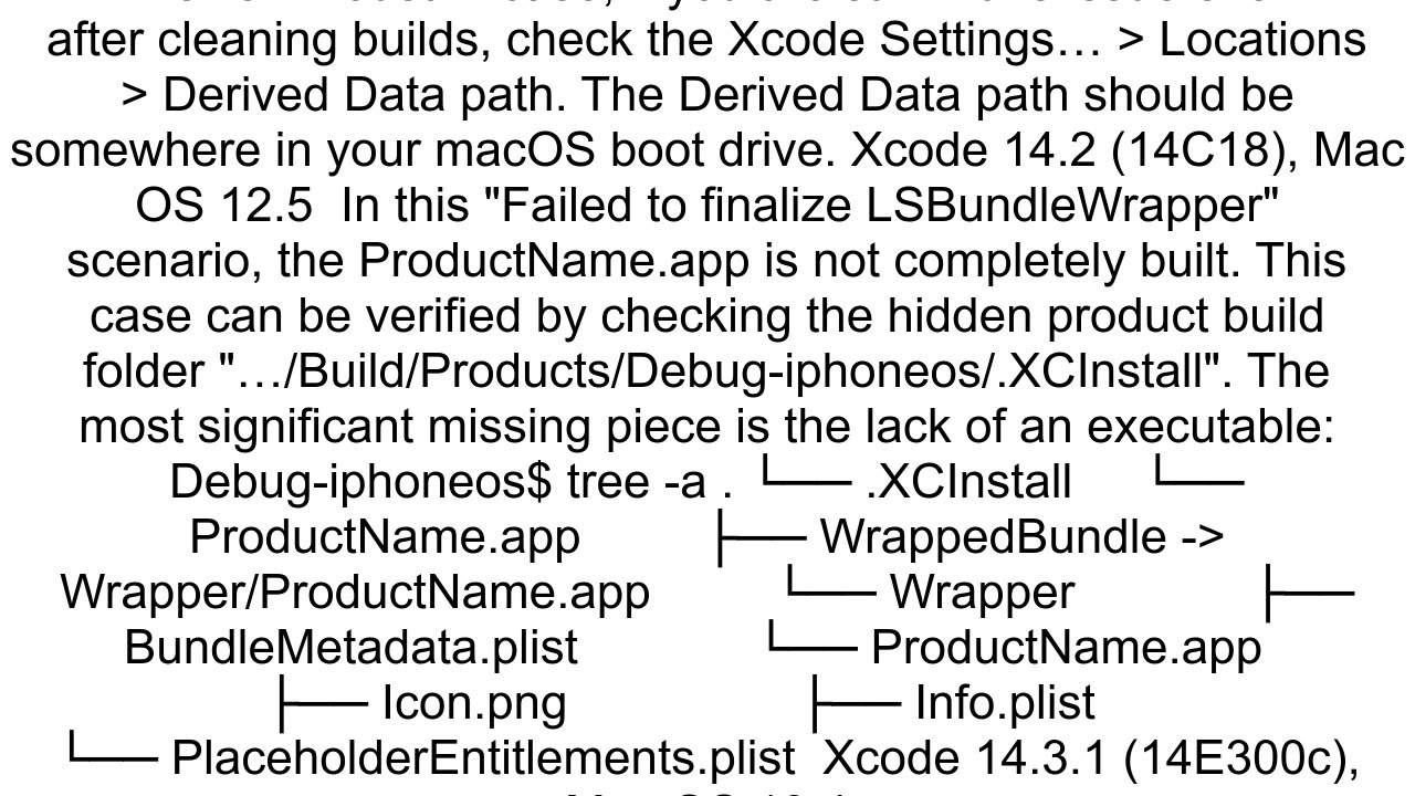 39Failed to finalize LSBundleWrapper39 on SwiftUI app build for release