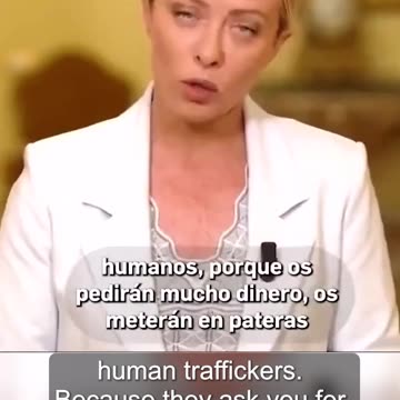 GEORGIA MELONI, sobre el PROBLEMA GLOBAL de inmigración que también afecta a ITALIA