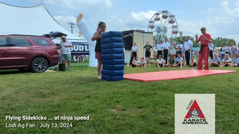 Plumer Karate America @ Lodi Ag Fair - Flying Sidekicks - July 13, 2024