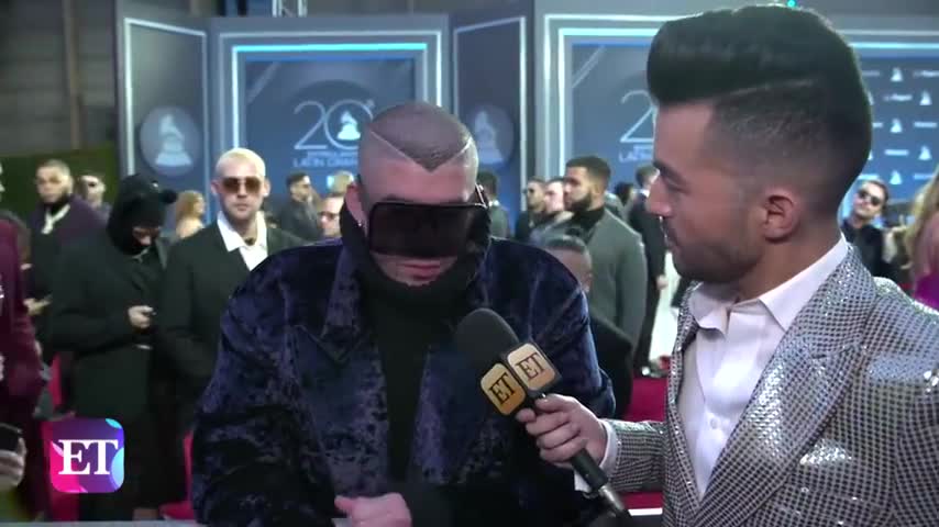 Bad Bunny Adorably Reacts to Becky G Saying He's Going to Change the World (Exclusive)