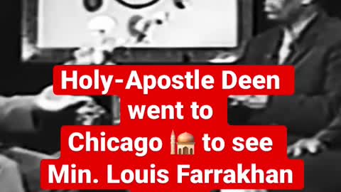 Holy-Apostle Deen went to Chicago 🕌 to see Min. Louis Farrakhan and…