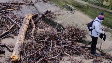 Whitby Easterly Storm With Drone Footage.