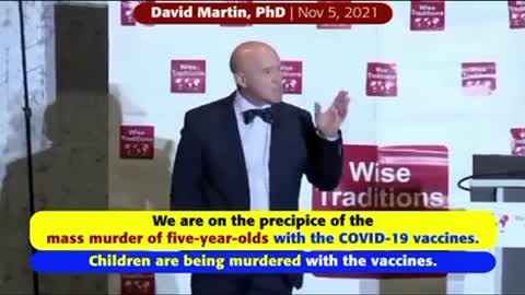 “We are on the precipice of the mass murder of five-year-olds with the COVID-19 vaccines.”