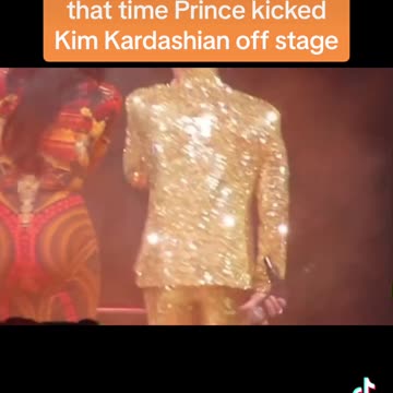that time Prince kicked Kim Kardashian off stage