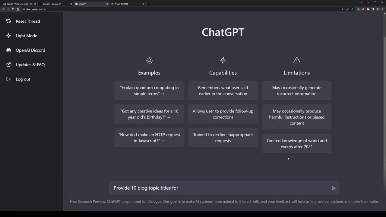 ChatGPT Tutorial - A Crash Course on Chat GPT for Beginners