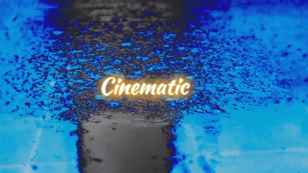 Cinematic Rain Video, sound Rain & Thunder voice.