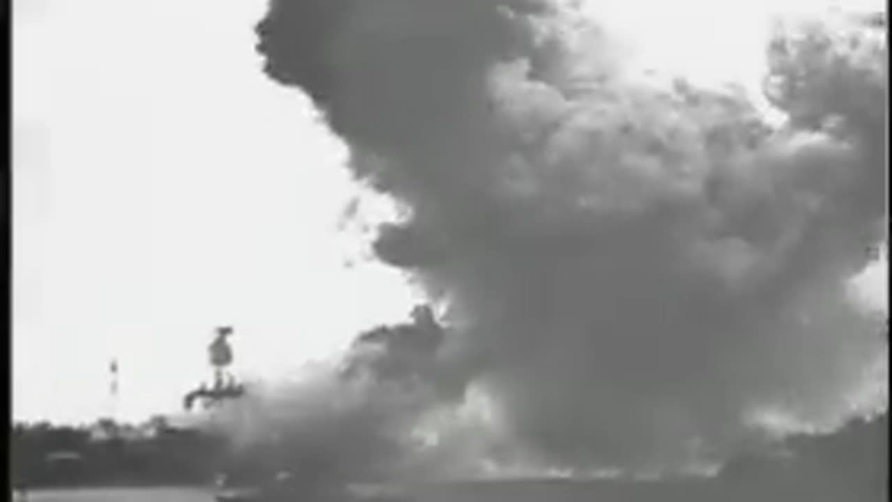 USS Arizona explosion and fire Dec 7, 1941