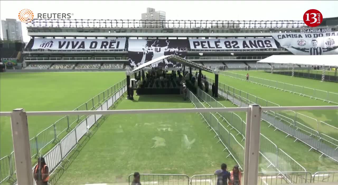 Pele's body taken to stadium where memorial service will be held