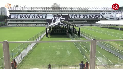 Pele's body taken to stadium where memorial service will be held